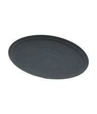Black Oval Fibreglass Tread Tray